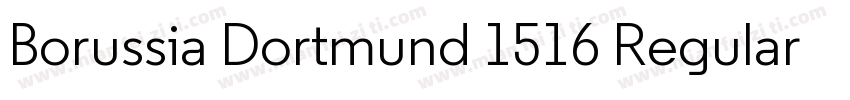 Borussia Dortmund 1516 Regular字体转换